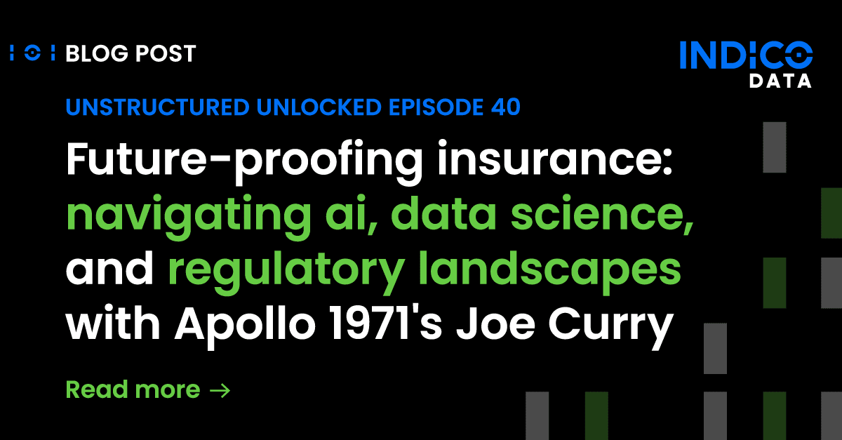 Future-proofing insurance: Navigating AI, data science, and regulatory landscapes with Apollo 1971’s Joe Curry