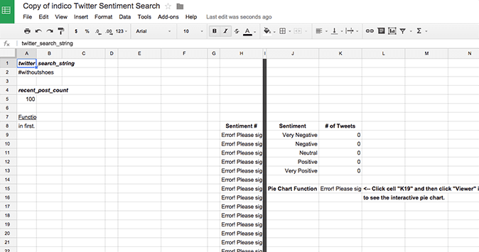 Freshly Copied indico Sentiment Analysis Spreadsheet